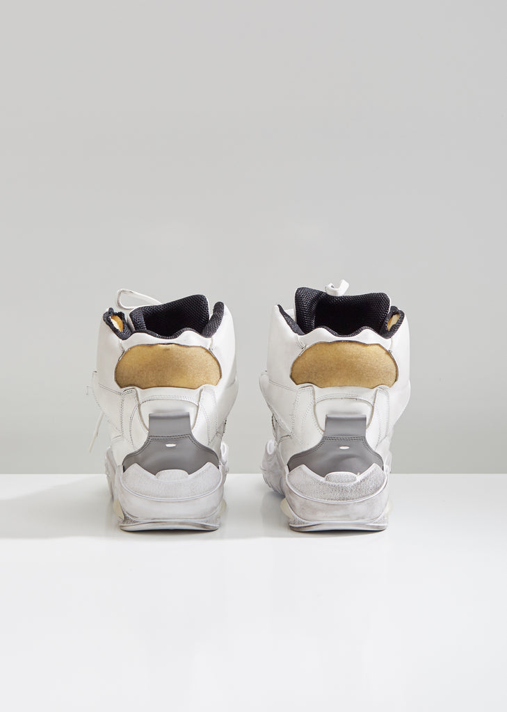 Retro Fit Distressed High Top Sneakers