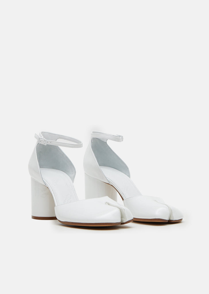 Patent Leather Tabi Sandals