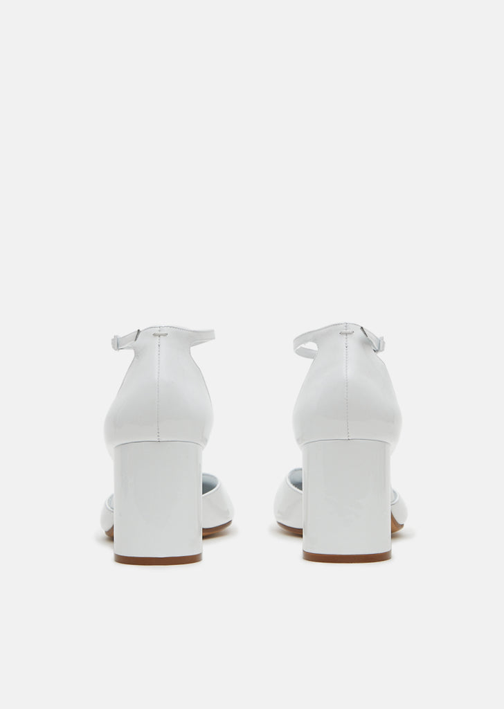 Patent Leather Tabi Sandals