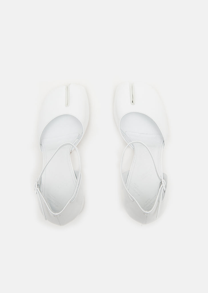 Patent Leather Tabi Sandals