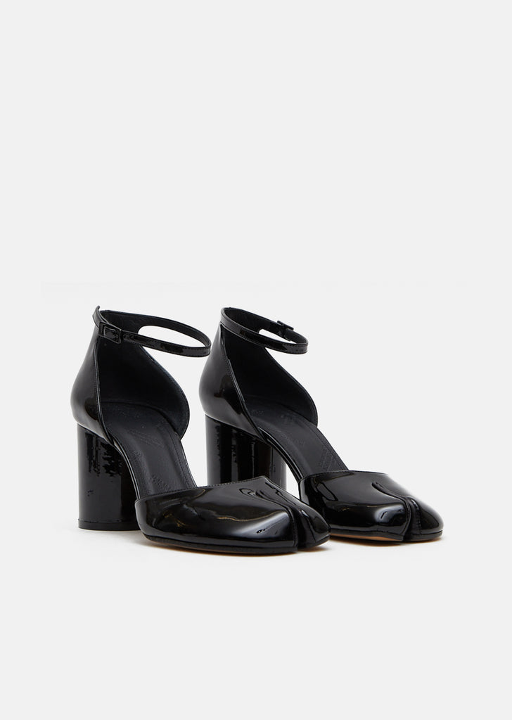 Patent Leather Tabi Sandals