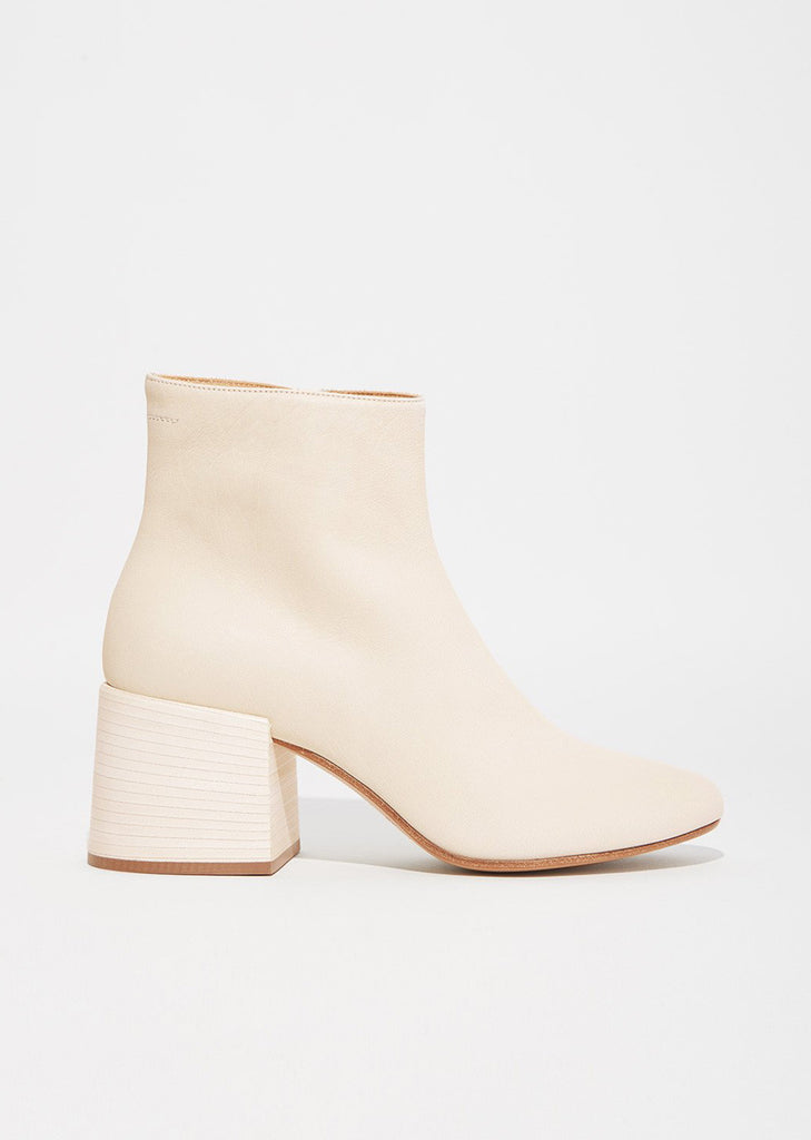 Sheep Skin Block Heel Boots