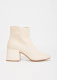 Sheep Skin Block Heel Boots