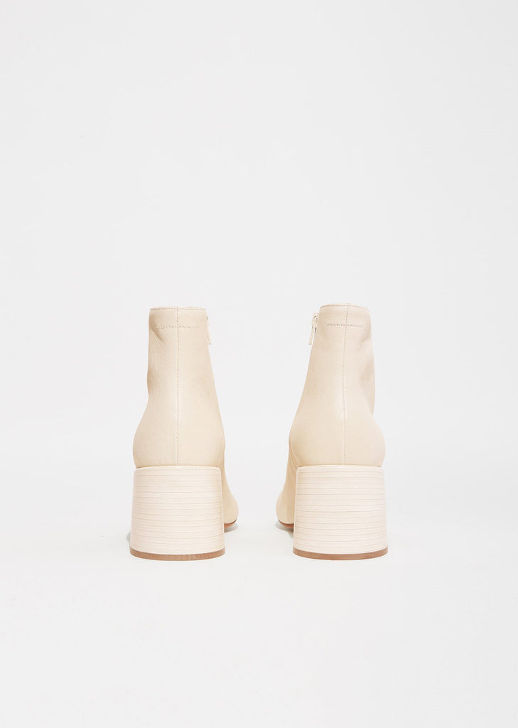 Sheep Skin Block Heel Boots