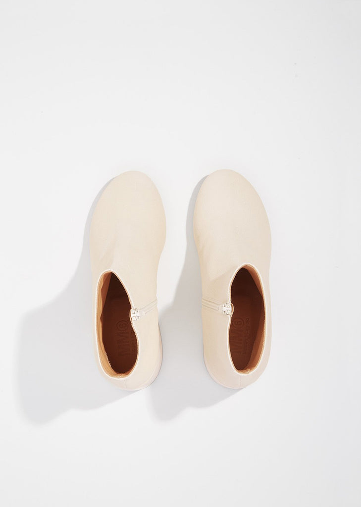 Sheep Skin Block Heel Boots