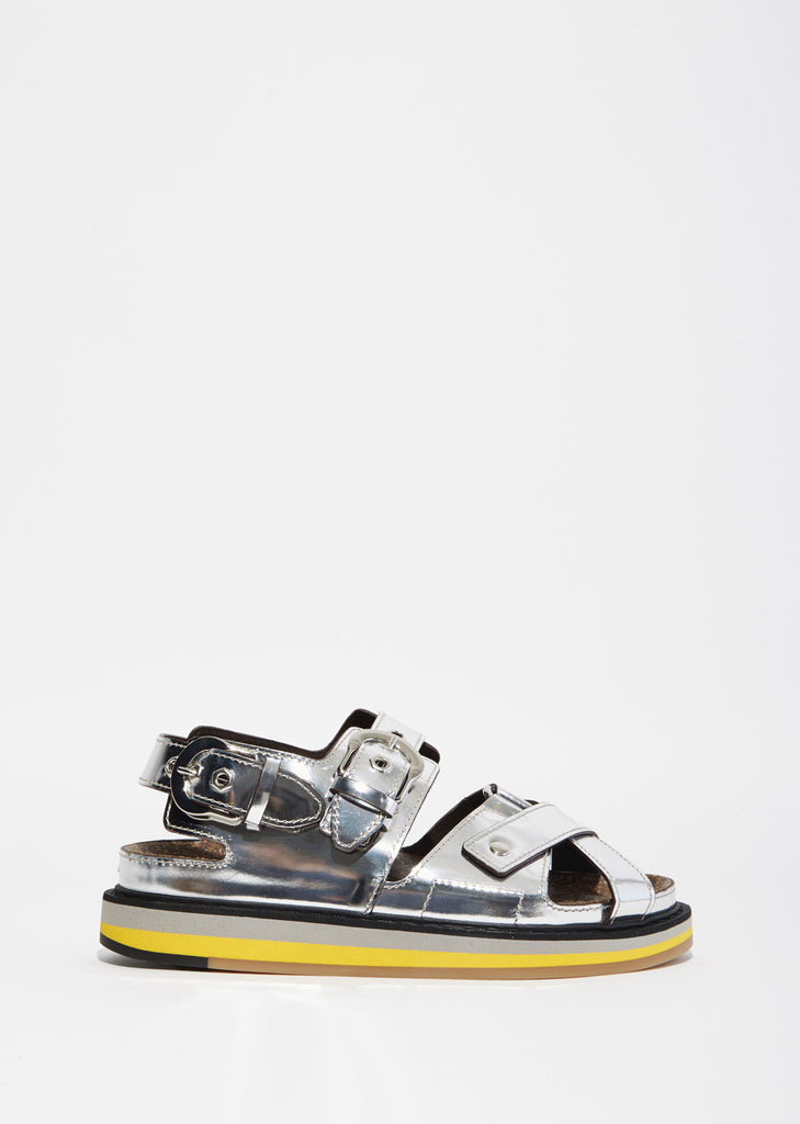 Mirror Leather Sandals