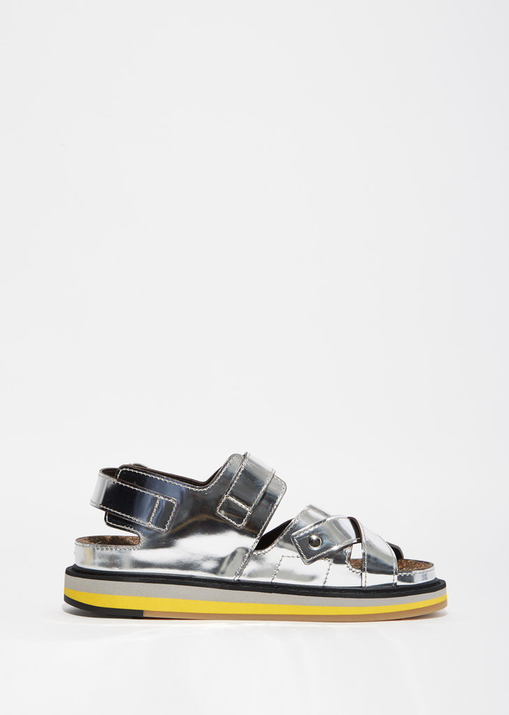 Mirror Leather Sandals
