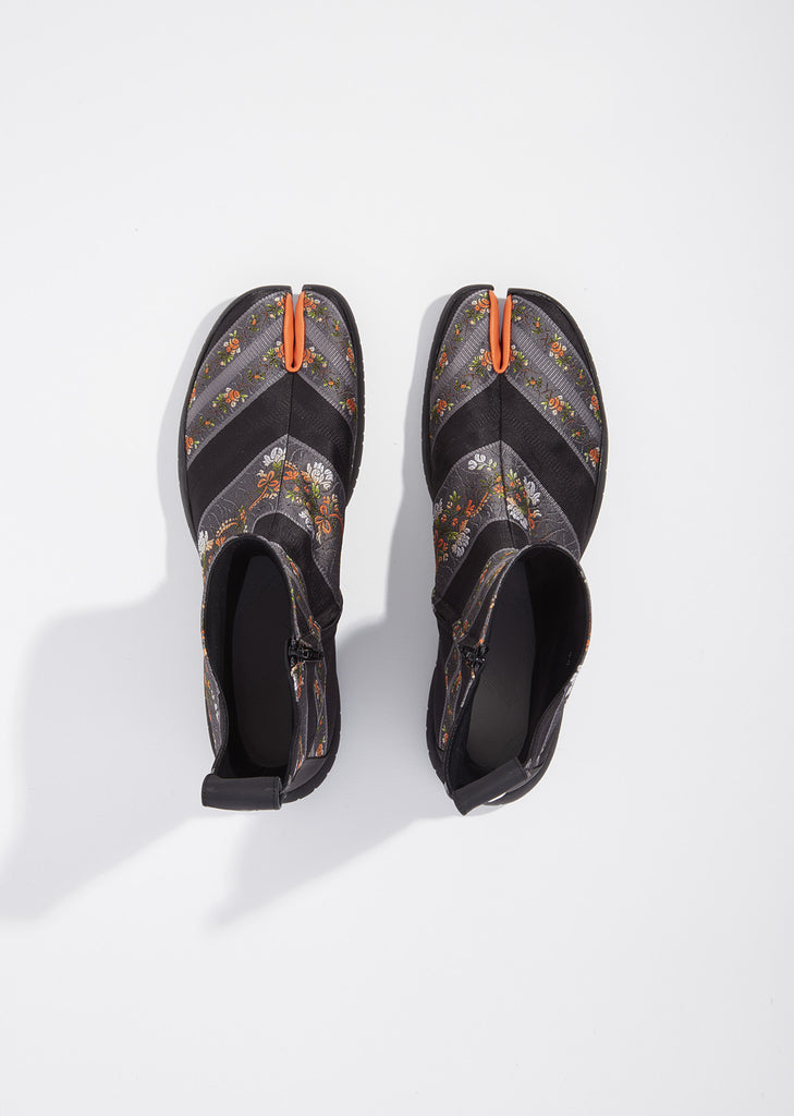 Floral Print Tabi Boots