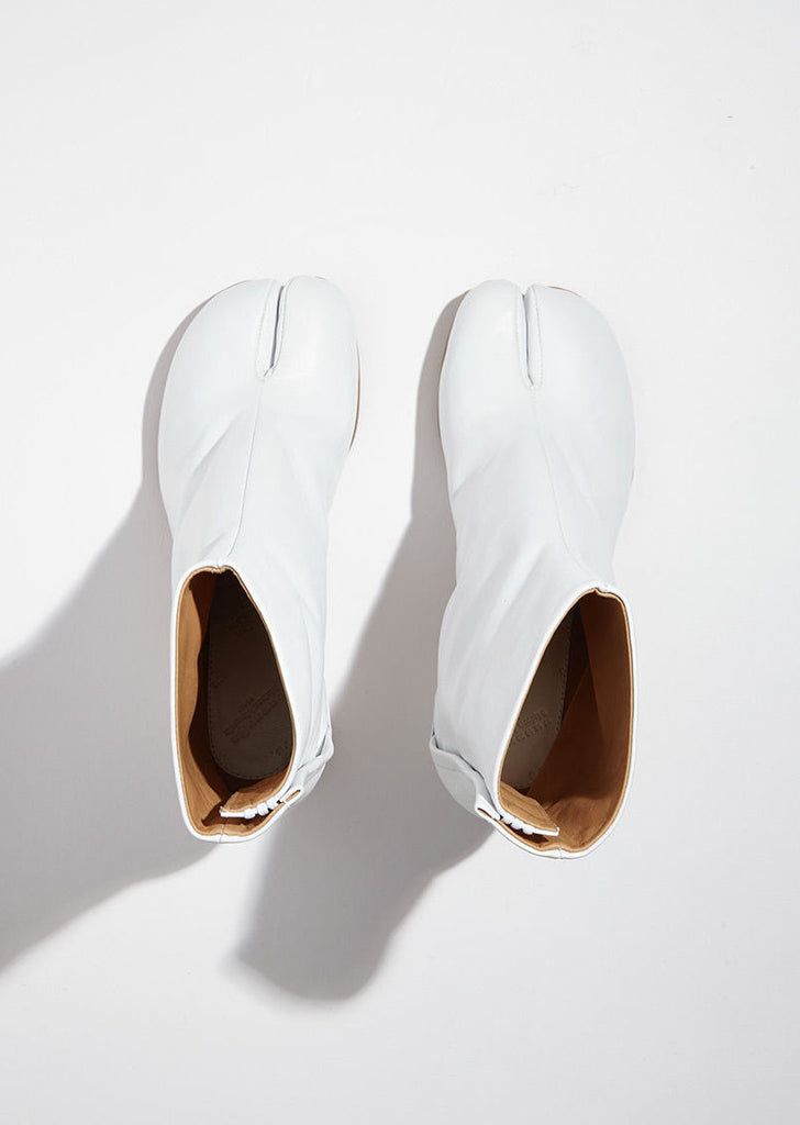 Light Brushed Effect Tabi Boots