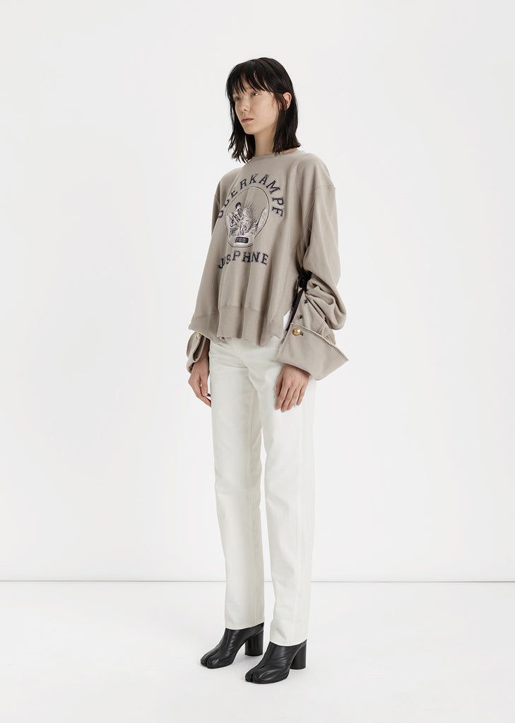 Light Brushed Effect Tabi Boots