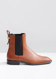 Grained Leather Chelsea Boots