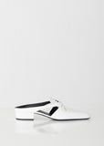 Bow Slip-On Leather Mules