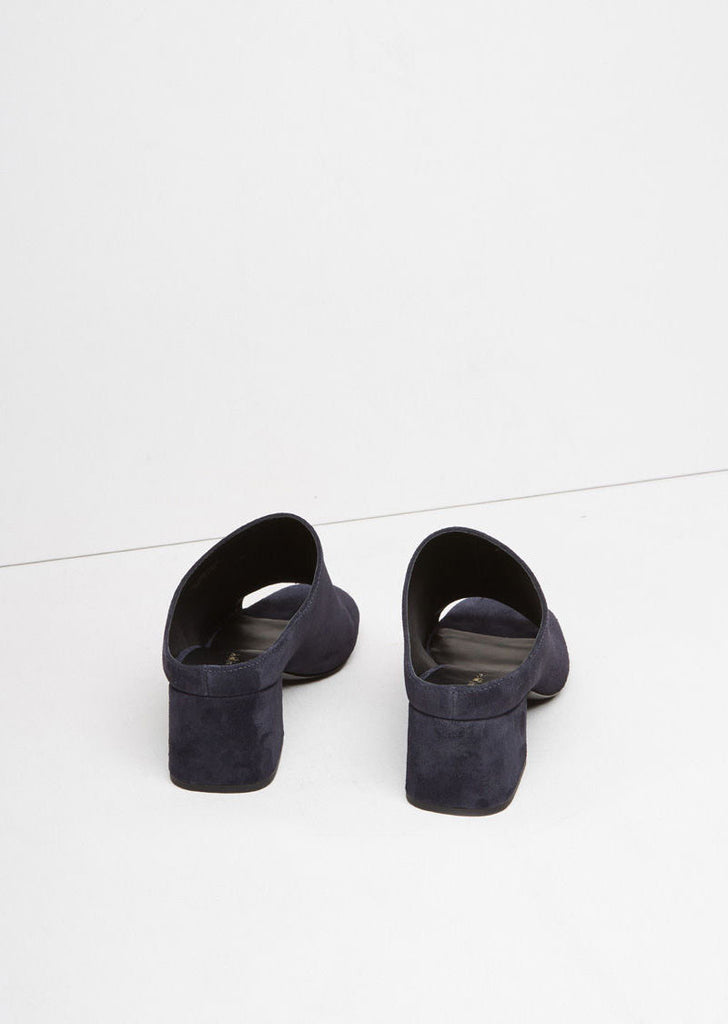 Suede Cube Mule