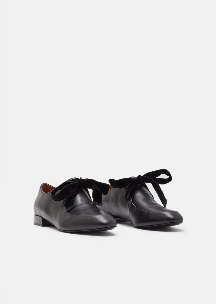 Square Toe Lace Up Oxfords