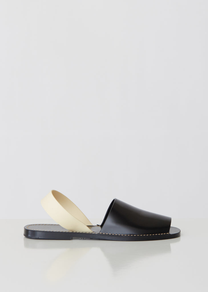 Rubber Sling Back Sandals