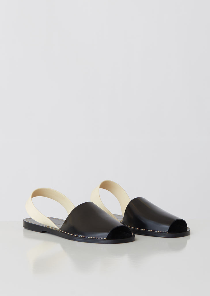 Rubber Sling Back Sandals