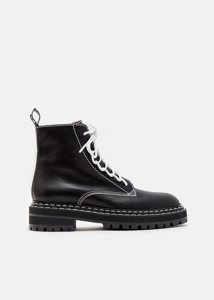 Lug Sole Calf Leather Boot by Proenza Schouler- La Garçonne