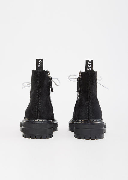 Proenza Schouler  ponyハラコパンプス　24cm Pony Hair Lace-Up Boot by Proenza Schouler- La Garçonne