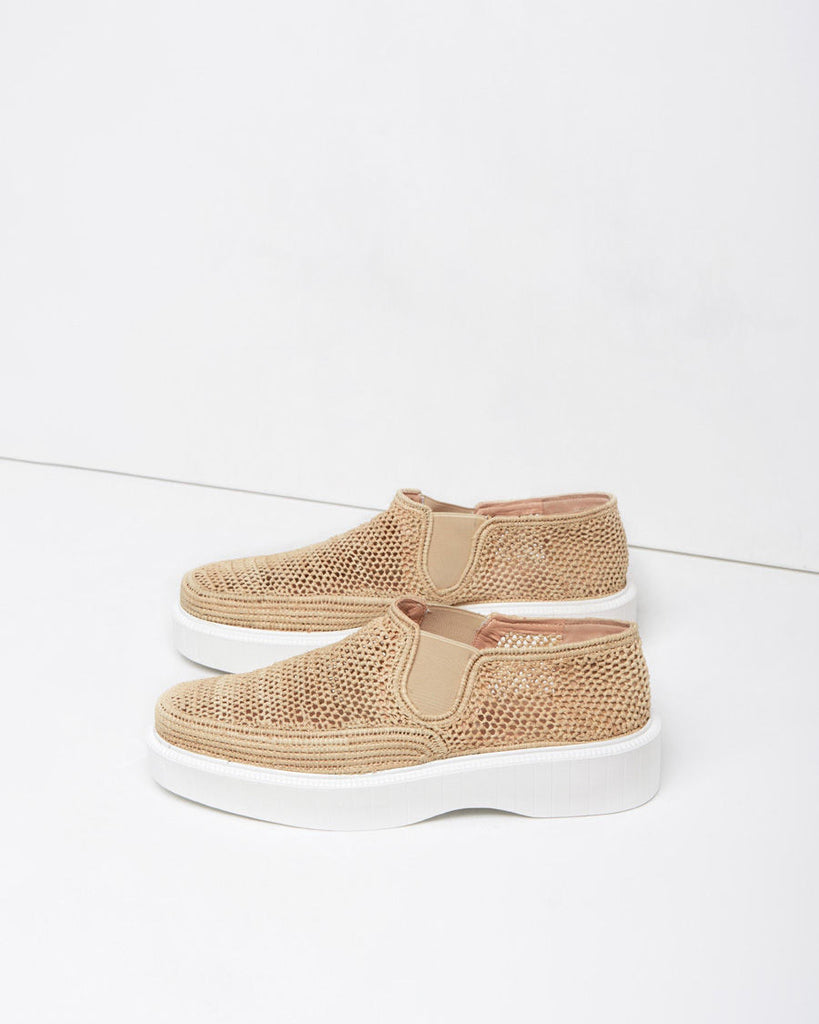 Pelizo Raffia Slip-On