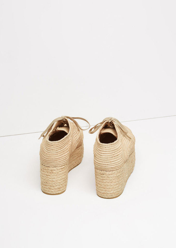 Pinto Raffia Platform Oxford