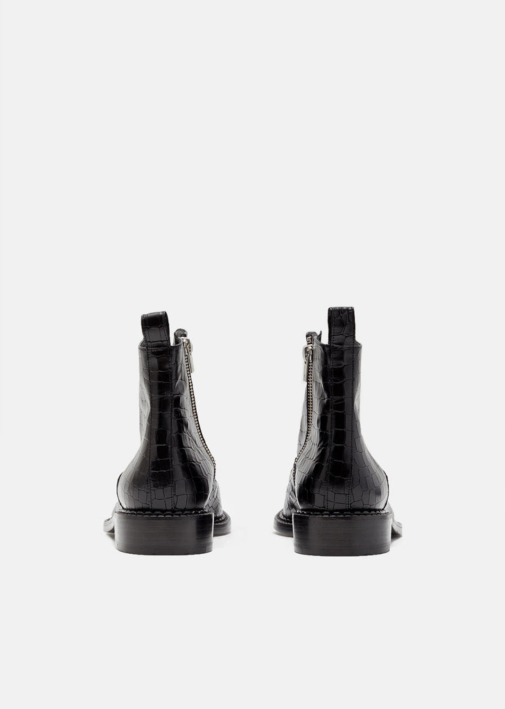 Jacen Croc Lace Up Boots