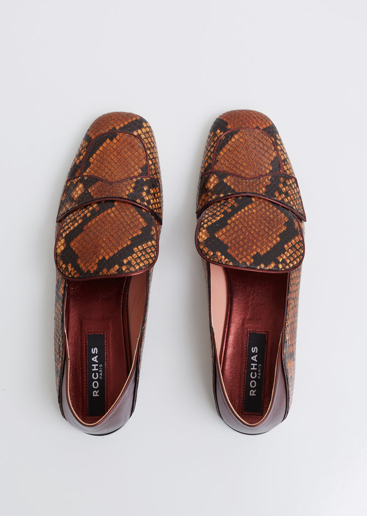 Python Babouche Loafers