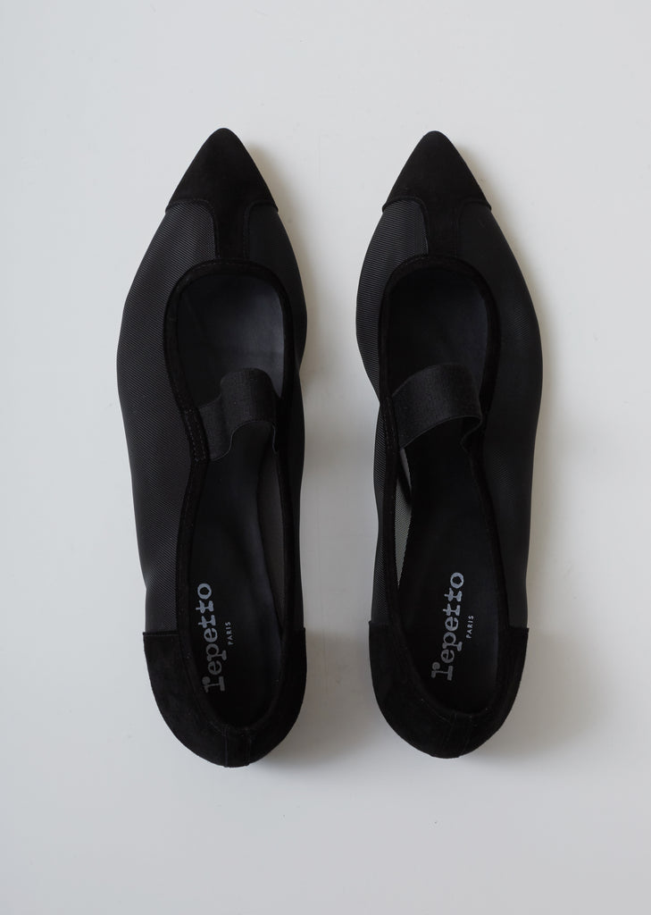 Mel Pointy Mesh Ballerina