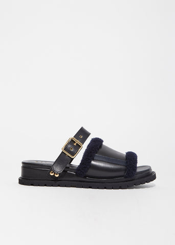 Buckled Slide Sandals