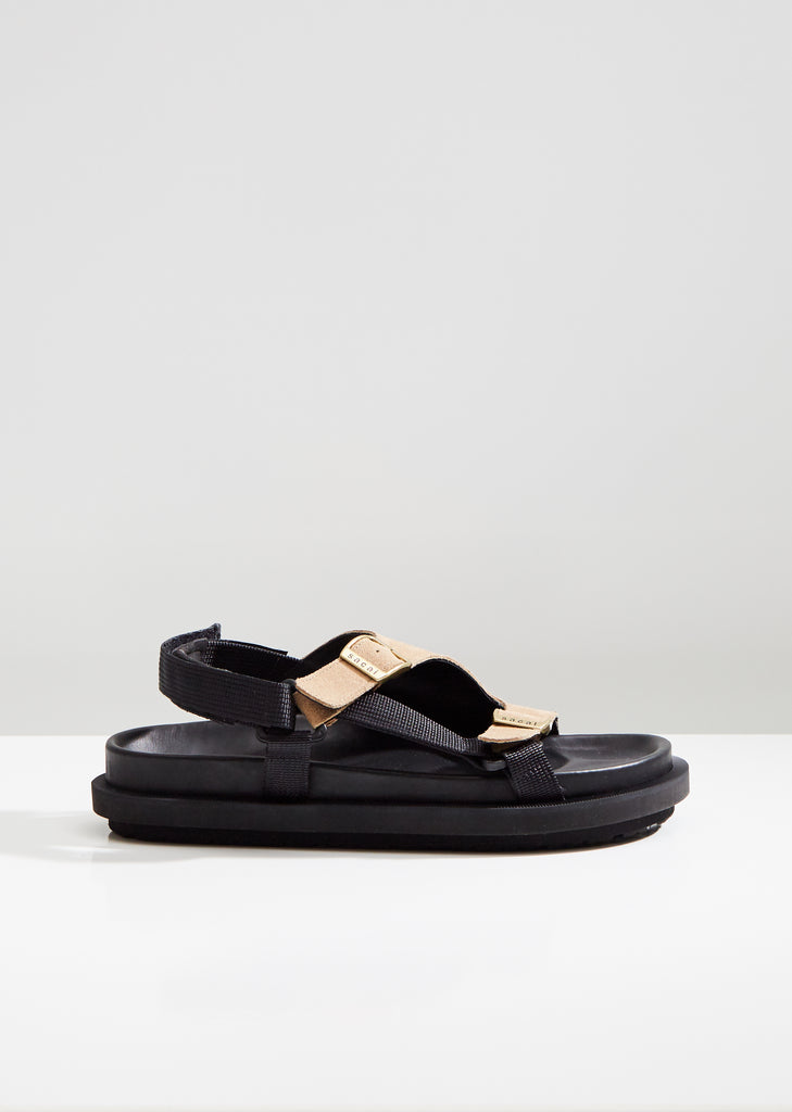 Suede Strap Sandals