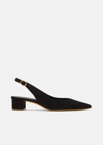 Suede Slingback Heels