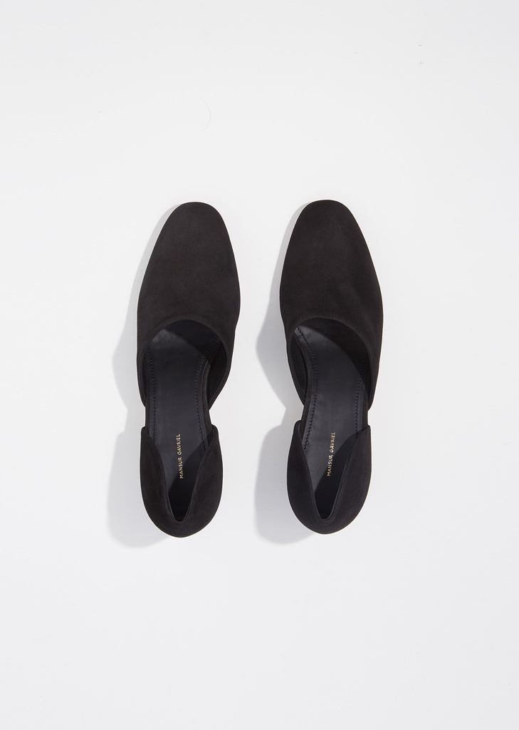 Suede D'Orsay Heels