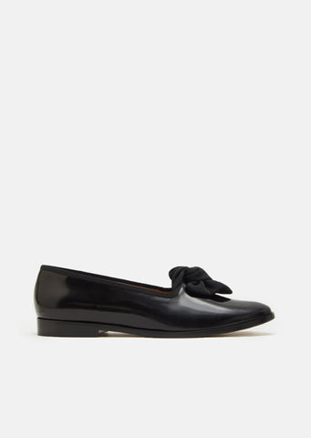 Spazzolato Grosgrain Bow Flats