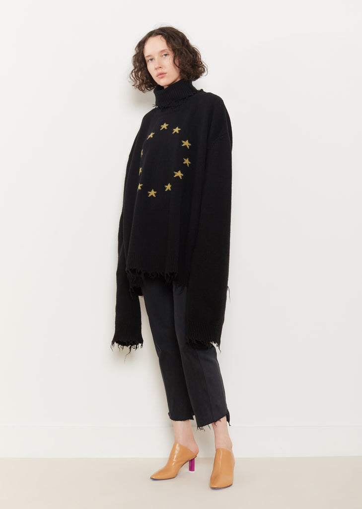 Slip On Leather Mule