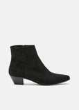 Suede Zip Ankle Boots