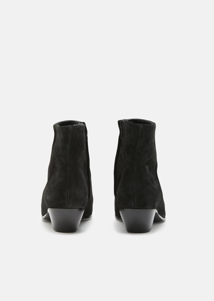 Suede Zip Ankle Boots