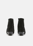 Suede Zip Ankle Boots
