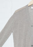 Fundo Fine Merino Wool Cardigan — Biscuit