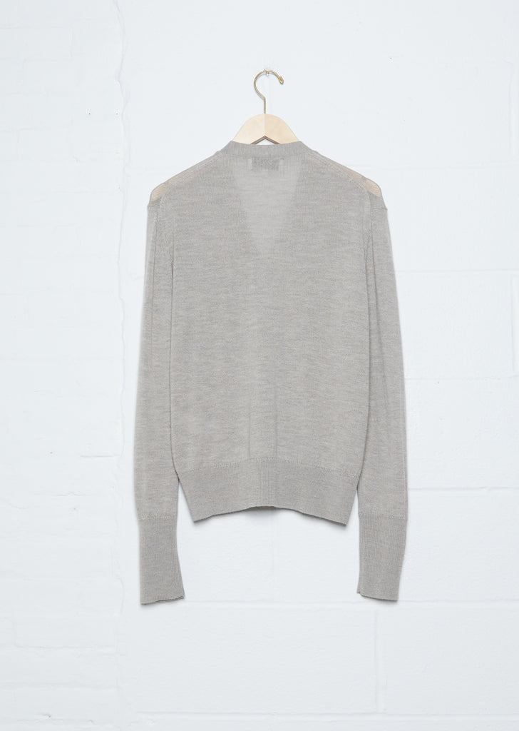 Fundo Fine Merino Wool Cardigan — Biscuit