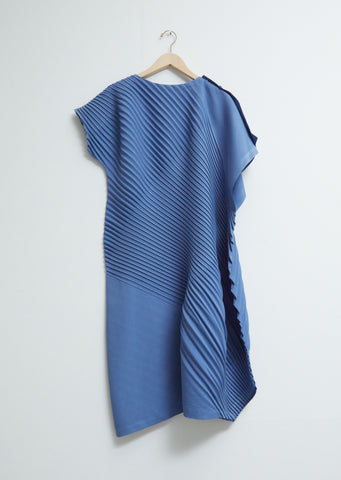 Slant Pleats Dress