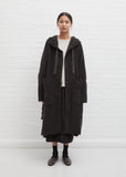 Velvet Hooded Coat