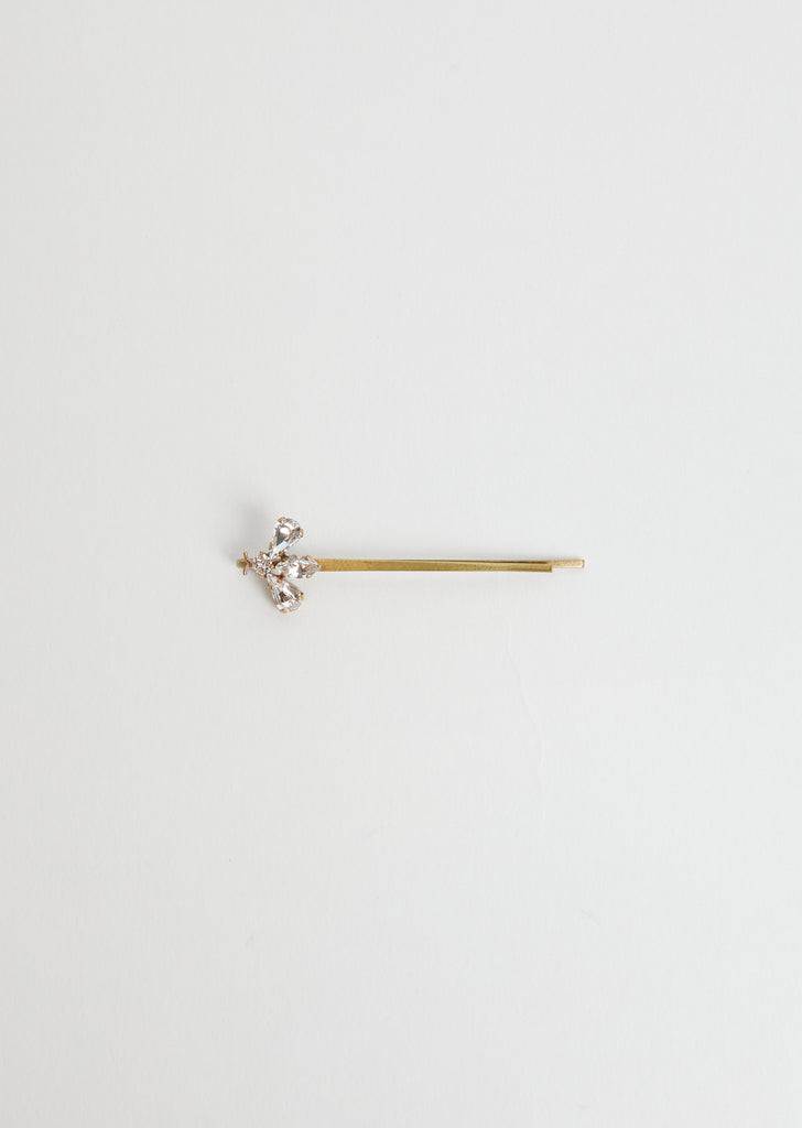 Bee Hair Pin — Crystal