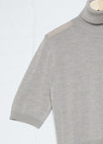Inber Short Sleeve Roll Neck – Biscuit