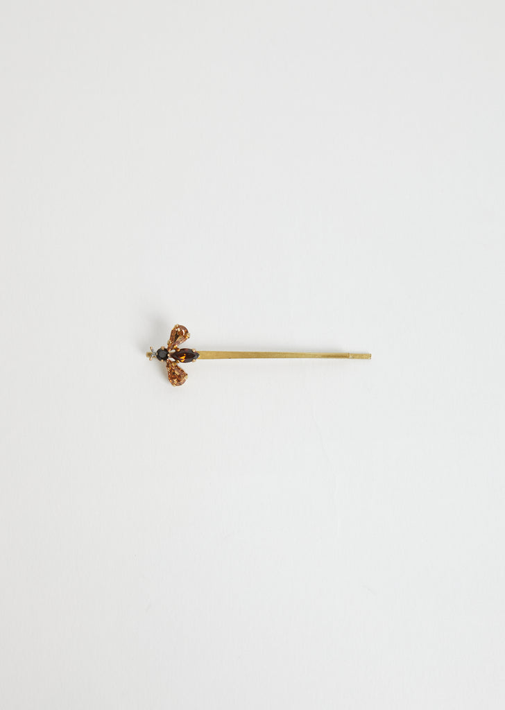 Bee Hair Pin — Brown Beige