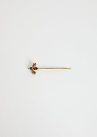 Bee Hair Pin — Brown Beige