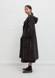 Velvet Hooded Coat