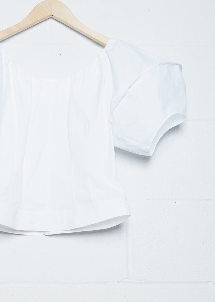 Puff Sleeve Blouse — White