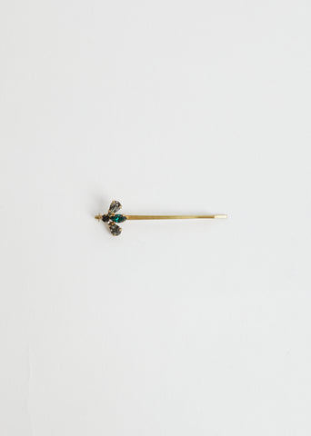 Bee Hair Pin — Green Grey