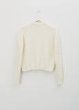 Cotton Cable Sweater — White