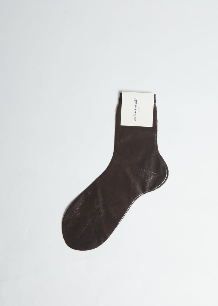 Laminated One Socks — Grigio Melange-Grey