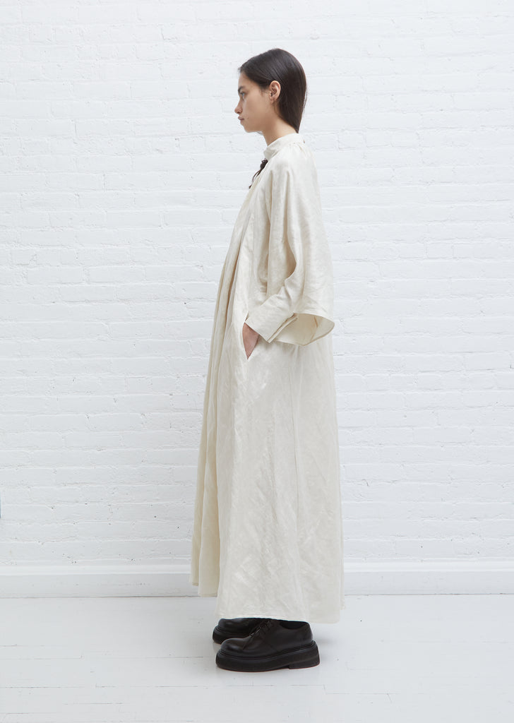 The Falconer Crumpled Cupro Dress
